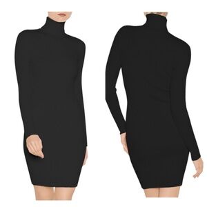 NWT Wolford Merino rib dress black size L